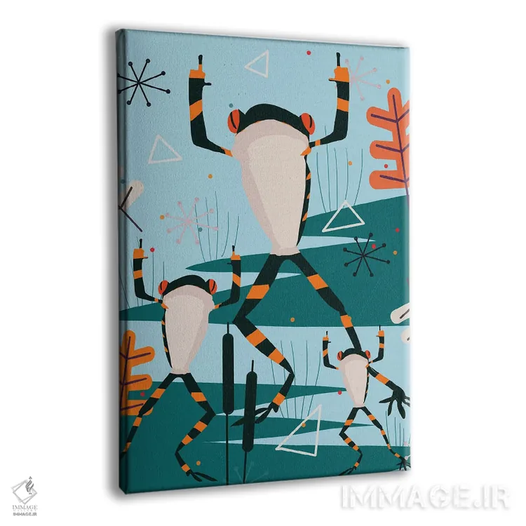 تابلو قورباغه رقصان اثر آرت میرانو - نمای پرسپکتیو محصول