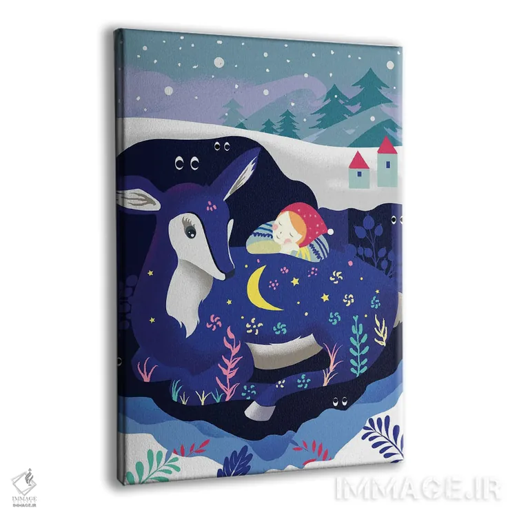 تابلو دختر زیبای درمانگر (یا: دختر دوستداشتنی) اثر آرت میرانو - نمای پرسپکتیو محصول