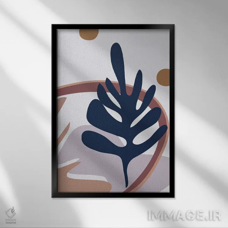 تابلو آبسترهٔ چهل و شش (XLVI) اثر آرت میرانو - نمای قابدار مشکی