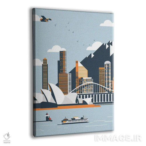 تابلو نمای شهر سیدنی اثر آرت میرانو - نمای پرسپکتیو محصول