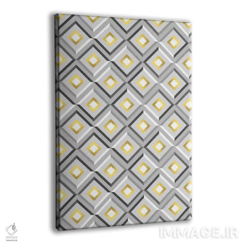 تابلو مربعهای نقرهای اثر آرولین ویدرهولد - نمای پرسپکتیو محصول