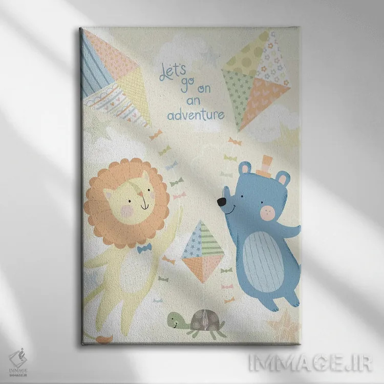 تابلو ماجراجویی بادکنکی کودک II اثر آرولین ویدرهولد - نمای روبهرو روی دیوار