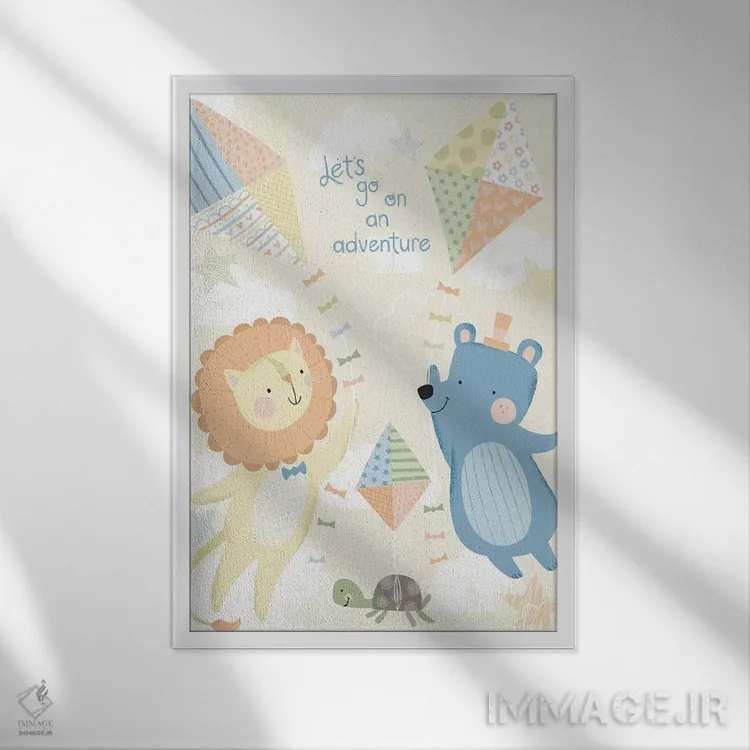 تابلو ماجراجویی بادکنکی کودک II اثر آرولین ویدرهولد - نمای قابدار سفید