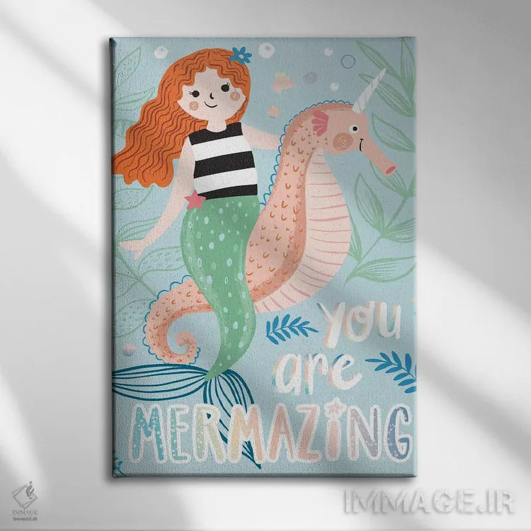 تابلو تفریح افسانهای (قصه پریان) اثر آرولین ویدرهولد - نمای روبهرو روی دیوار