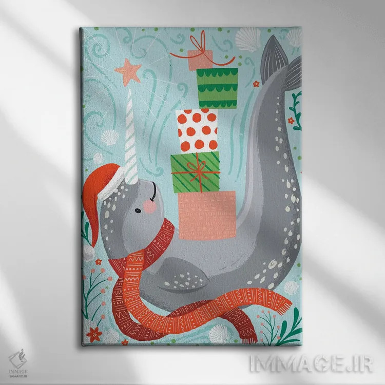 تابلو دریا و احوالپرسی II اثر آرولین ویدرهولد - نمای روبهرو روی دیوار