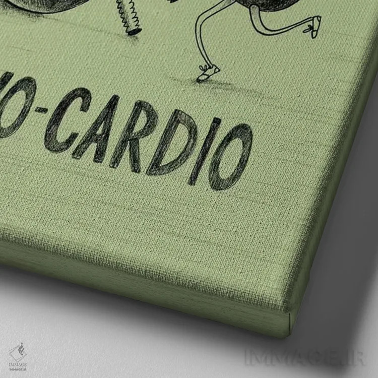 تابلو بسیار شوخطبع IV اثر آرولین ویدرهولد - نمای نزدیک بافت بوم