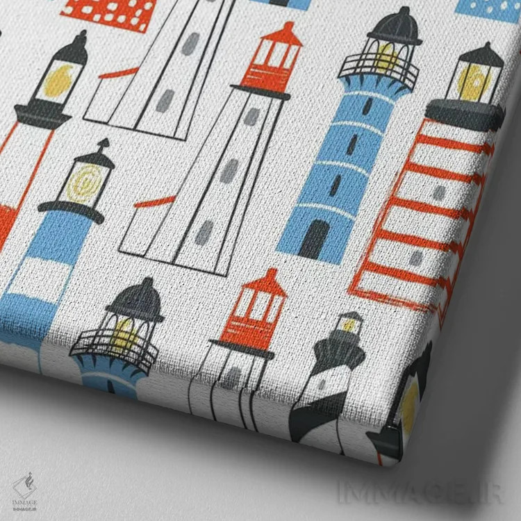 تابلو تفریح در ساحل IV اثر آرولین ویدرهولد - نمای نزدیک بافت بوم