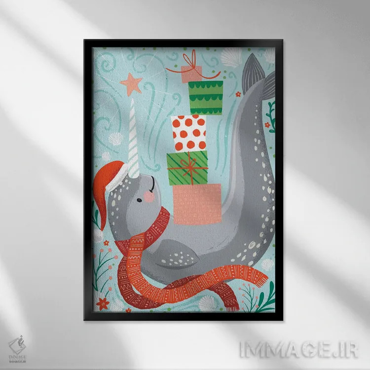 تابلو دریا و احوالپرسی II اثر آرولین ویدرهولد - نمای قابدار مشکی