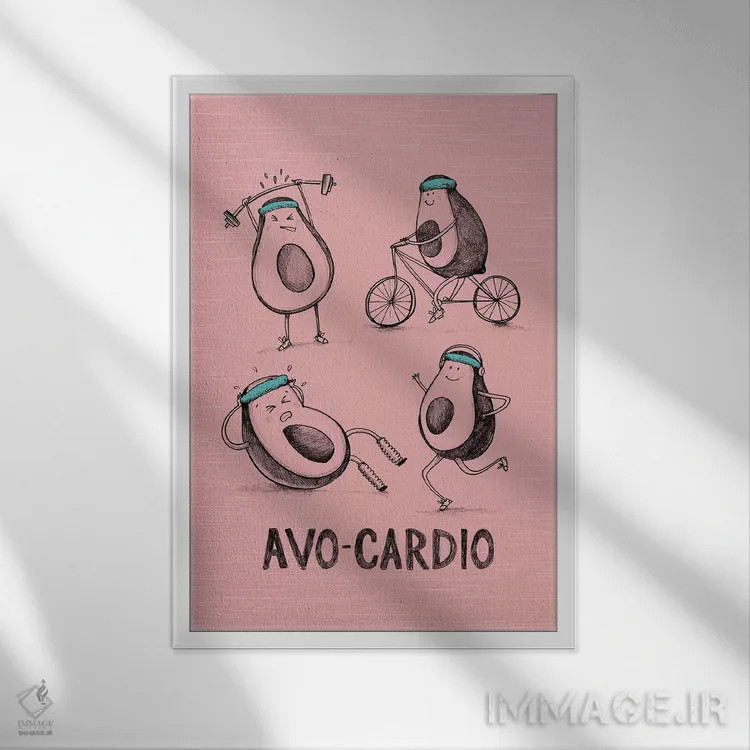 تابلو بسیار شوخطبع III اثر آرولین ویدرهولد - نمای قابدار سفید