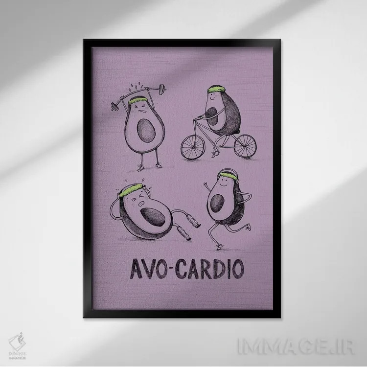 تابلو بسیار شوخطبع V اثر آرولین ویدرهولد - نمای قابدار مشکی