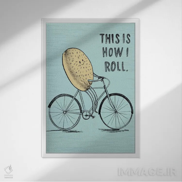 تابلو شوخیهای خیلی بامزه ۱۲ اثر آرولین ویدرهولد - نمای قابدار سفید