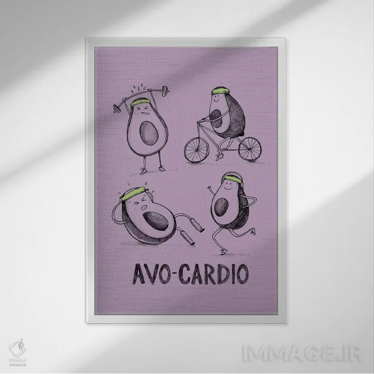 تابلو بسیار شوخطبع V اثر آرولین ویدرهولد - نمای قابدار سفید