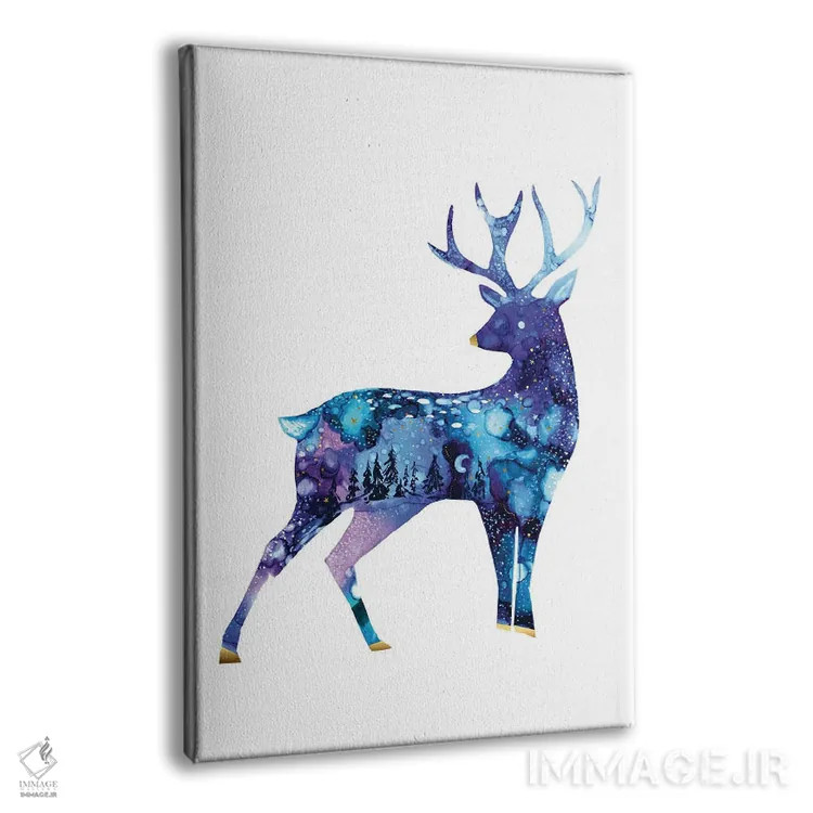 تابلو حیوانات آسمانی ۱ اثر آرولین ویدرهولد - نمای پرسپکتیو محصول