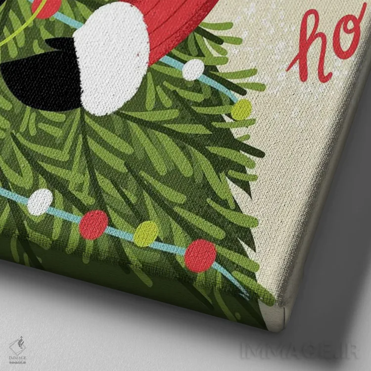 تابلو شاد و خندان اثر آرولین ویدرهولد - نمای نزدیک بافت بوم