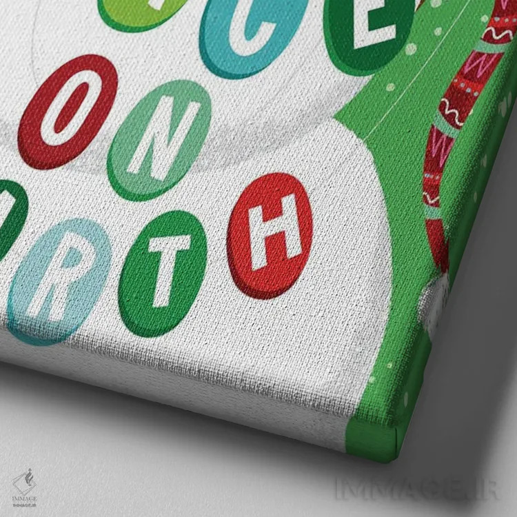 تابلو صلح در جهان اثر آرولین ویدرهولد - نمای نزدیک بافت بوم