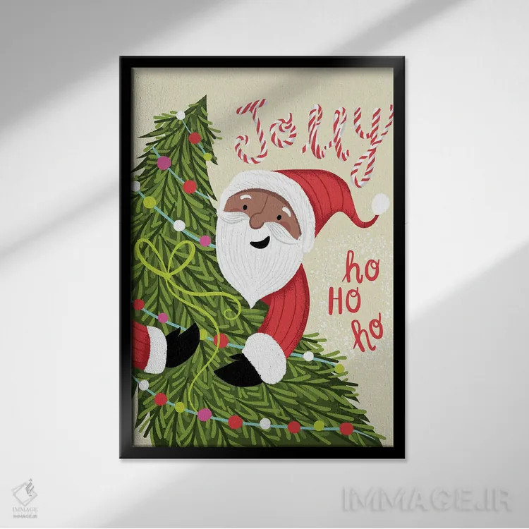 تابلو شاد و خندان اثر آرولین ویدرهولد - نمای قابدار مشکی