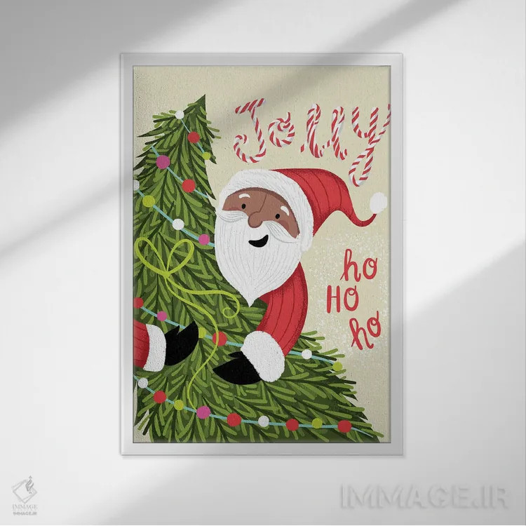 تابلو شاد و خندان اثر آرولین ویدرهولد - نمای قابدار سفید