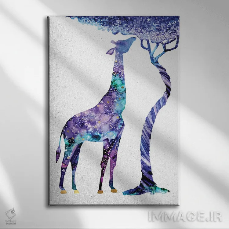 تابلو حیوانات آسمانی ۱۰ اثر آرولین ویدرهولد - نمای روبهرو روی دیوار