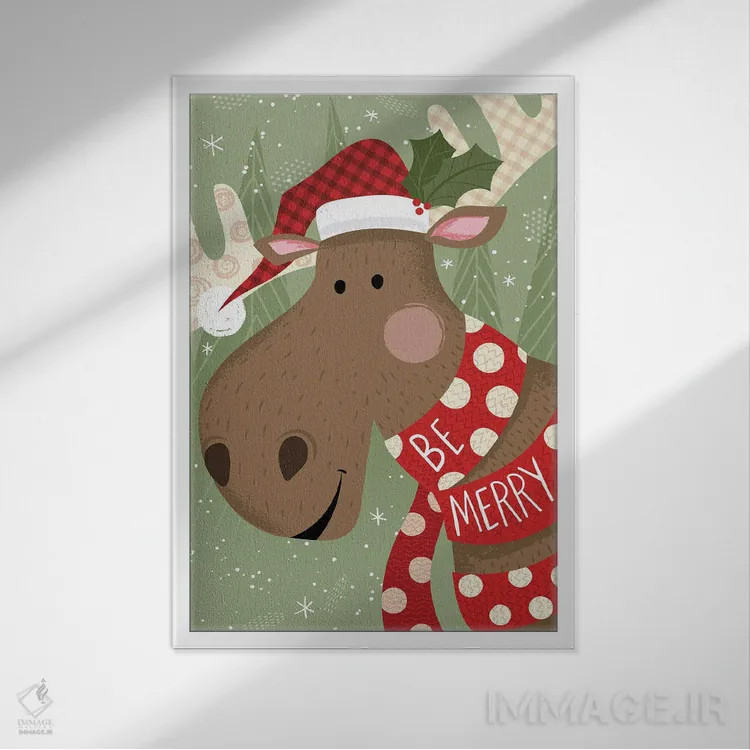 تابلو شاد باش اثر آرولین ویدرهولد - نمای قابدار سفید