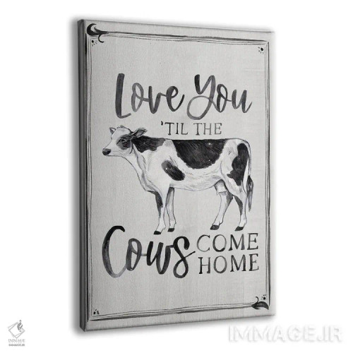 تابلو تا بازگشت گاوها (اصطلاح عامیانه برای مدت طولانی) اثر آرولین ویدرهولد - نمای پرسپکتیو محصول