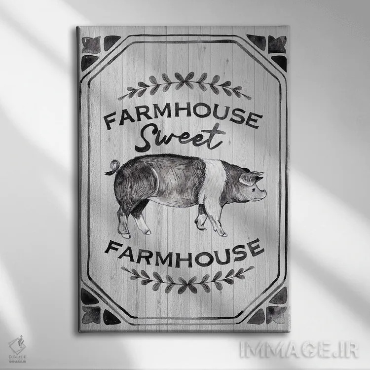 تابلو خانهٔ روستایی اثر آرولین ویدرهولد - نمای روبهرو روی دیوار