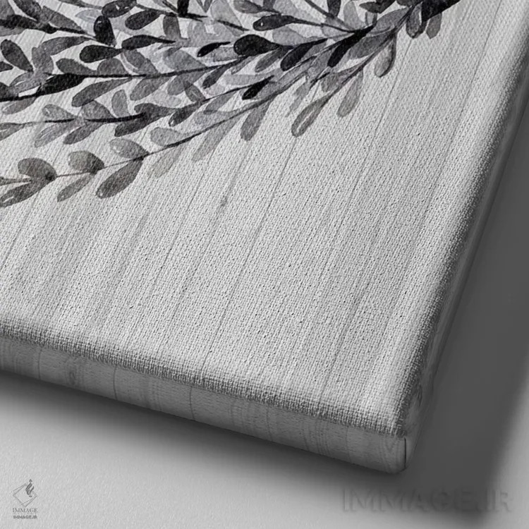 تابلو قلب سپاسگزار اثر آرولین ویدرهولد - نمای نزدیک بافت بوم