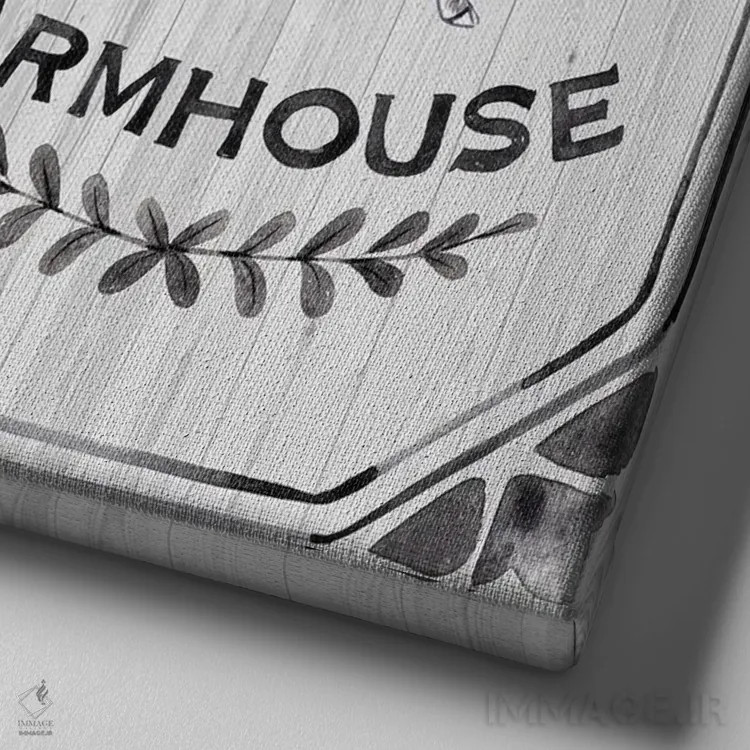 تابلو خانهٔ روستایی اثر آرولین ویدرهولد - نمای نزدیک بافت بوم