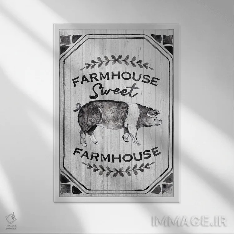 تابلو خانهٔ روستایی اثر آرولین ویدرهولد - نمای قابدار سفید