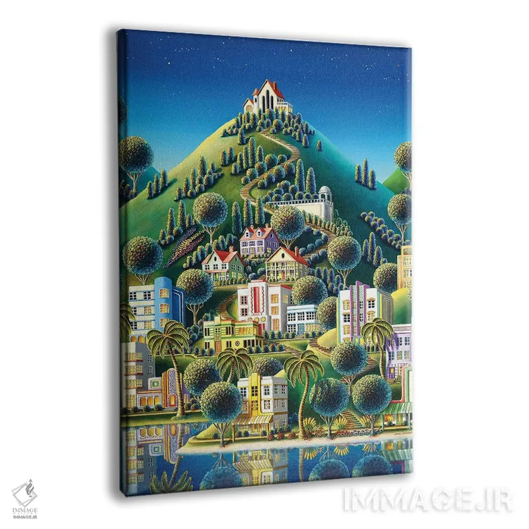 تابلو بازگشت به دهکدهٔ پنهان اثر اندی راسل - نمای پرسپکتیو محصول