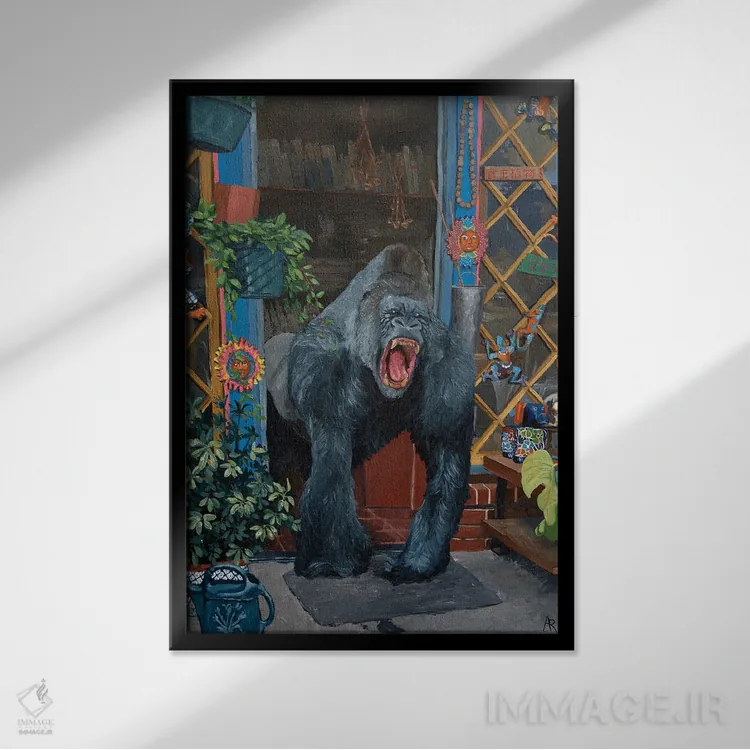 تابلو بدون عنوان اثر آرتور ریو - نمای قابدار مشکی