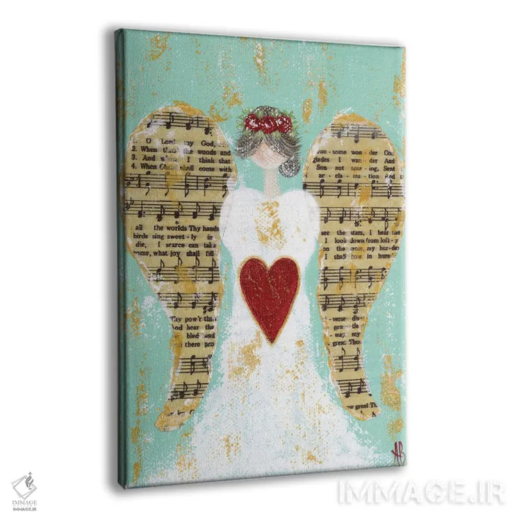 تابلو فرشتهٔ رز قرمز اثر اشلی بردلی - نمای پرسپکتیو محصول