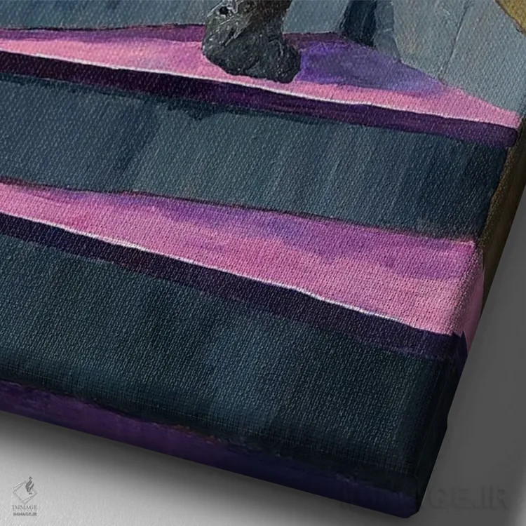 تابلو شبح اثر آرتور ریو - نمای نزدیک بافت بوم