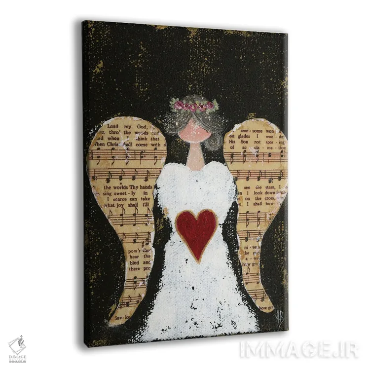 تابلو فرشتهٔ "چه عظیم است تو" (سرود معنویتی) اثر اشلی بردلی - نمای پرسپکتیو محصول