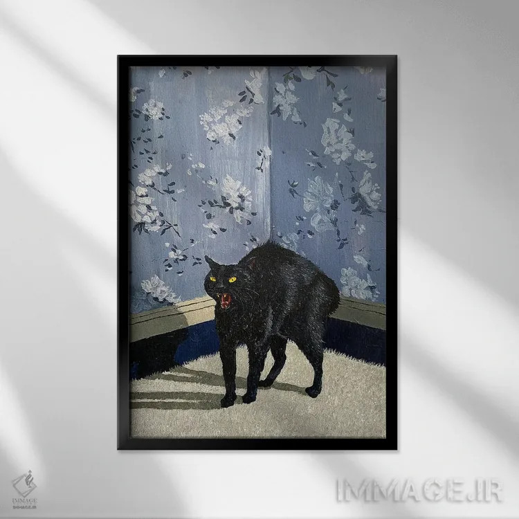 تابلو در گوشه گیر افتاده اثر آرتور ریو - نمای قابدار مشکی