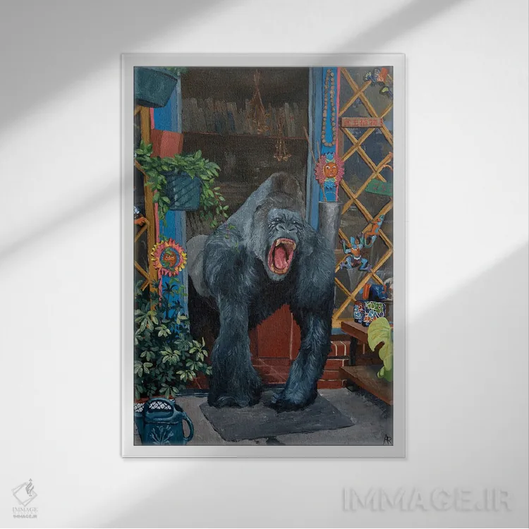 تابلو بدون عنوان اثر آرتور ریو - نمای قابدار سفید