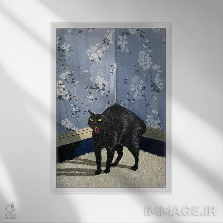 تابلو در گوشه گیر افتاده اثر آرتور ریو - نمای قابدار سفید