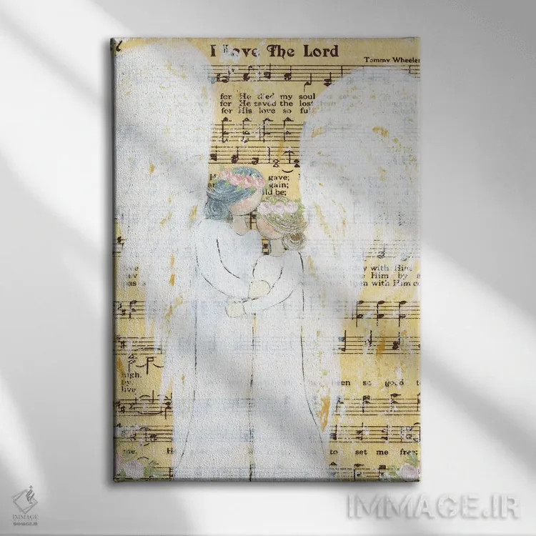 تابلو عشق مادر اثر اشلی بردلی - نمای روبهرو روی دیوار