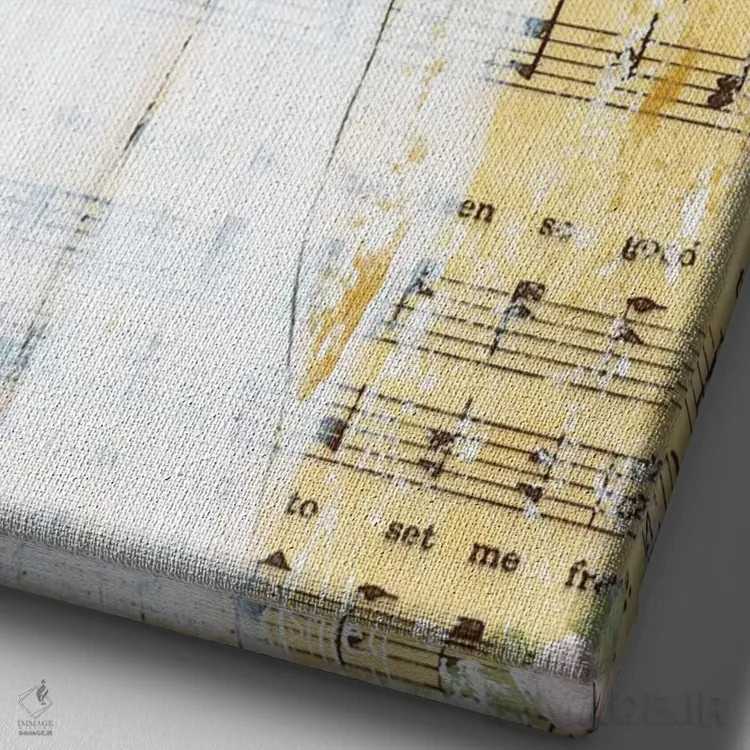 تابلو عشق مادر اثر اشلی بردلی - نمای نزدیک بافت بوم