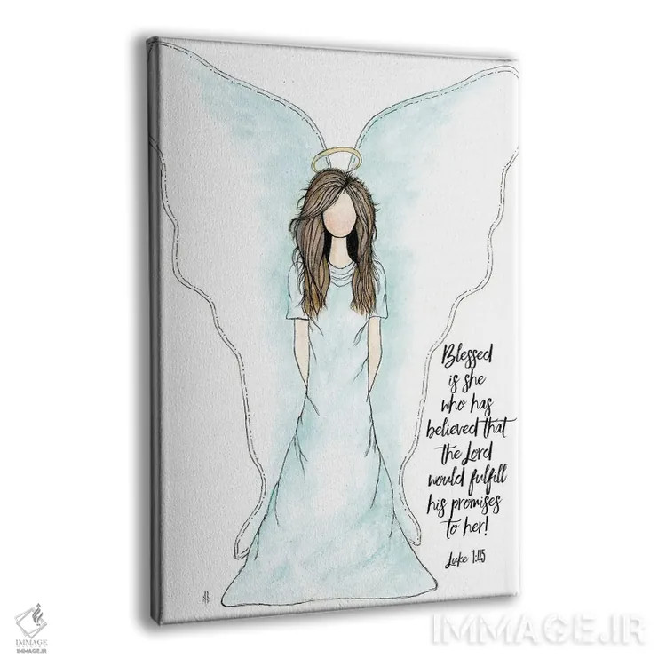 تابلو فرشتهٔ وعدهها اثر اشلی بردلی - نمای پرسپکتیو محصول