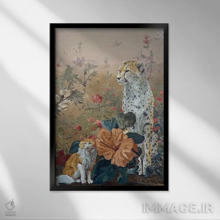 تابلو فِلیدئوفلورا اثر آرتور ریو - نمای قابدار مشکی