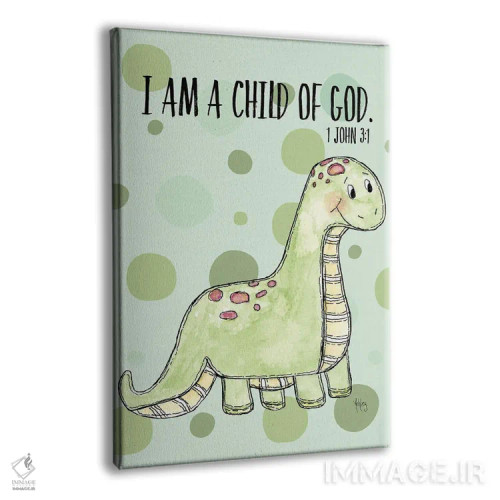 تابلو دایناسور I اثر اشلی بردلی - نمای پرسپکتیو محصول