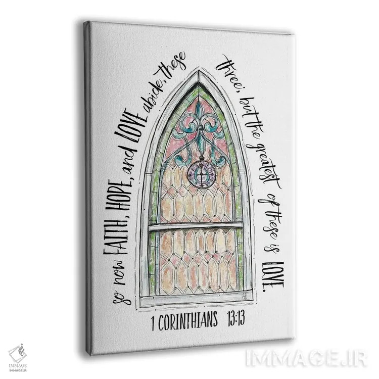 تابلو ایمان، امید و عشق اثر اشلی بردلی - نمای پرسپکتیو محصول