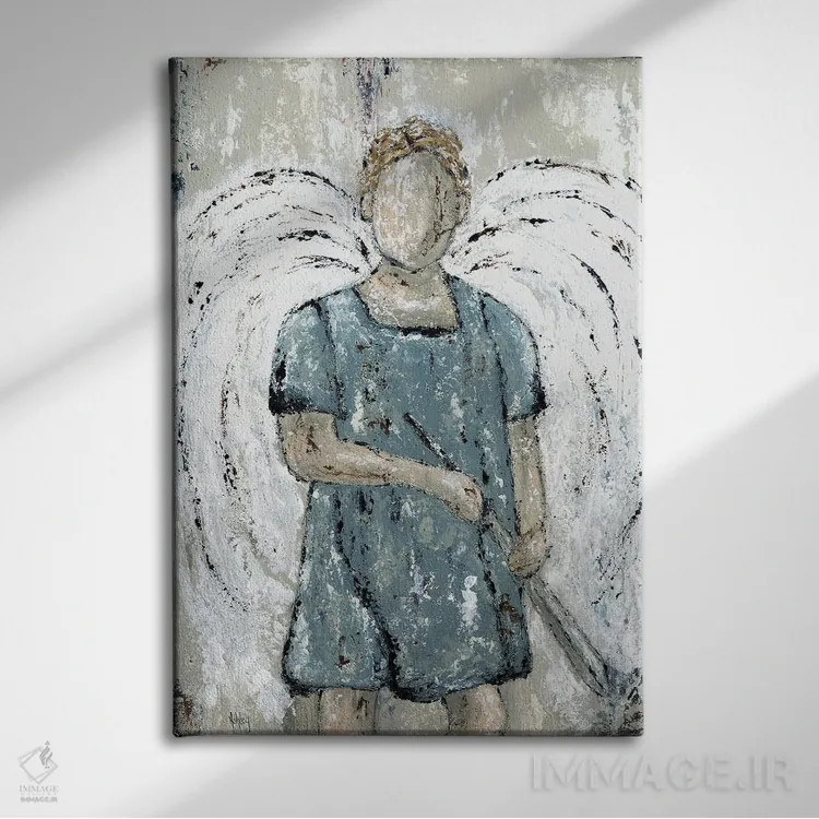 تابلو جنگجوی درون اثر اشلی بردلی - نمای روبهرو روی دیوار