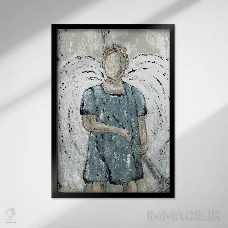 تابلو جنگجوی درون اثر اشلی بردلی - نمای قابدار مشکی