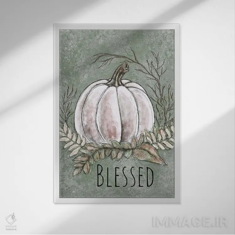 تابلو مبارک اثر اشلی بردلی - نمای قابدار سفید