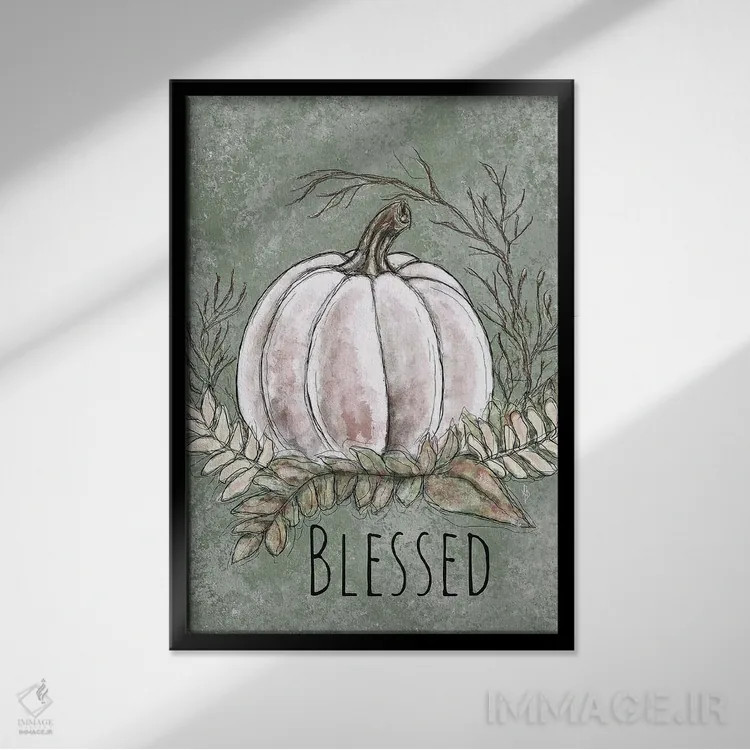 تابلو مبارک اثر اشلی بردلی - نمای قابدار مشکی