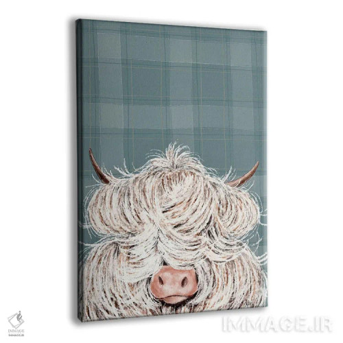 تابلو گاو پشمالو اثر اشلی بردلی - نمای پرسپکتیو محصول