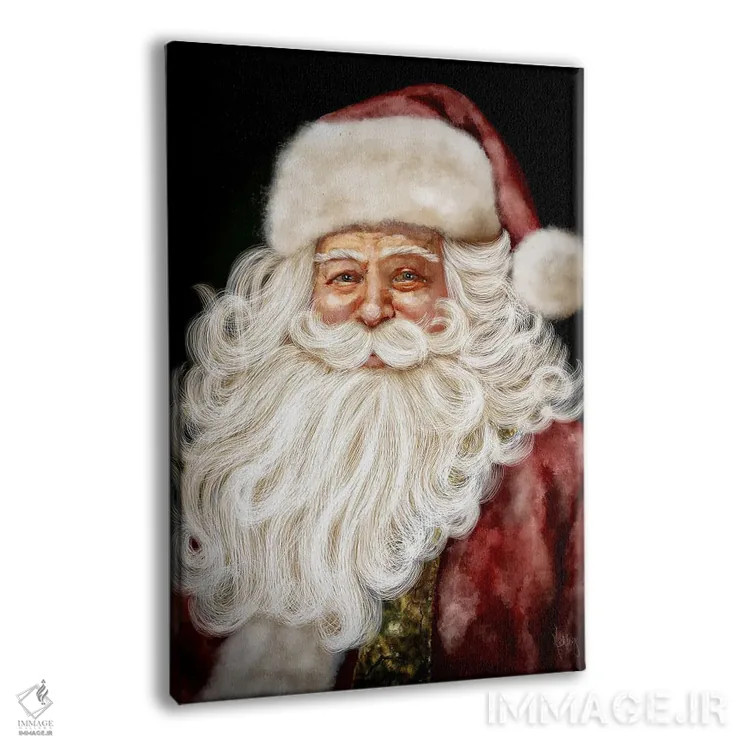 تابلو بابانوئل قرمز اثر اشلی بردلی - نمای پرسپکتیو محصول