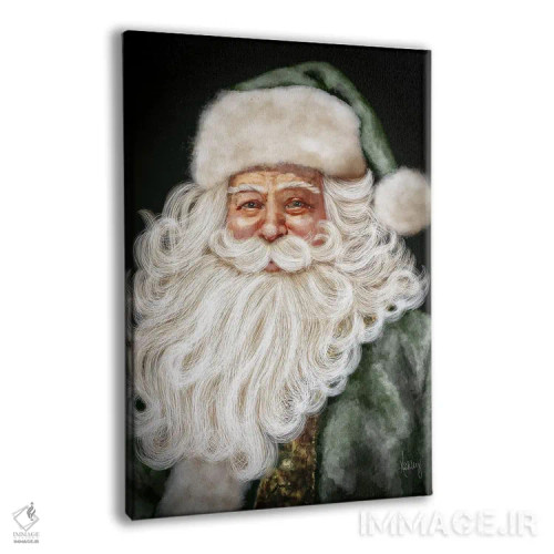 تابلو بابانوئل سبز اثر اشلی بردلی - نمای پرسپکتیو محصول