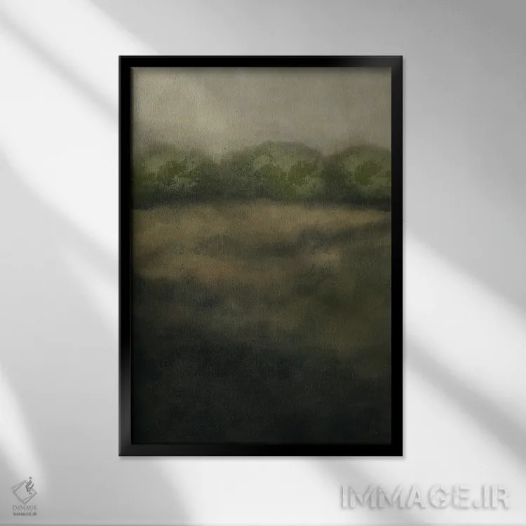 تابلو منظرهٔ احساسی II اثر اشلی بردلی - نمای قابدار مشکی